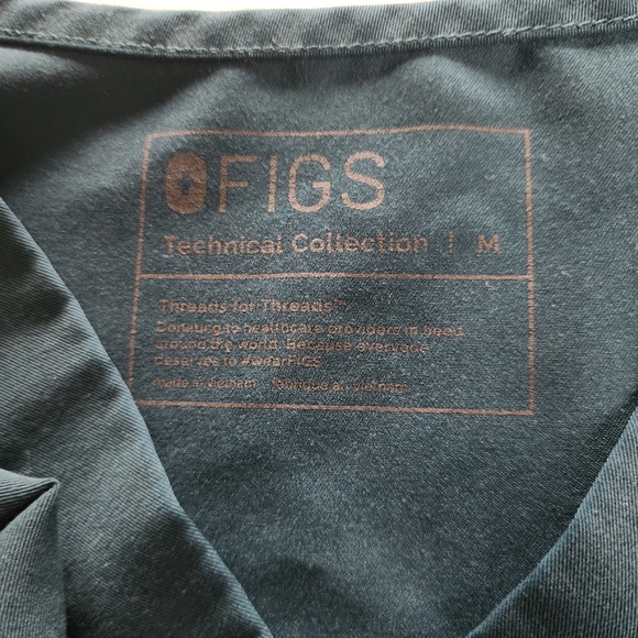 Figs Scrub Set Carribean Blue Size M - Picture 7 of 7